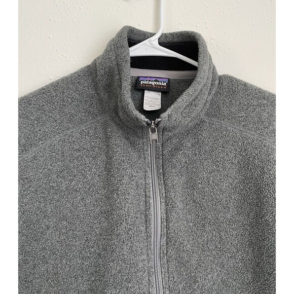 Patagonia Men's Synchilla Gray Fleece Men's Full Zip Up Vest L - Picture 11 of 11